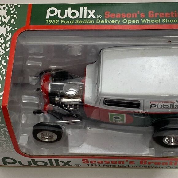 Publix Multicolor 1932 Ford Sedan Delivery Open Wheel Street Rod Christmas - Picture 3 of 8